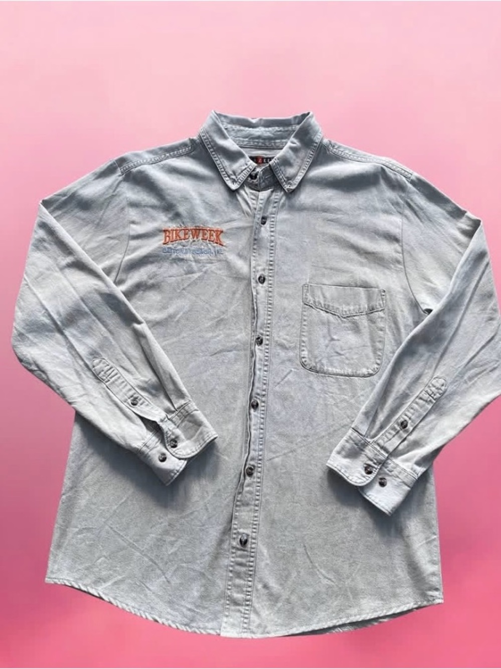 Daytona Beach Bike Week Denim Long Sleeve